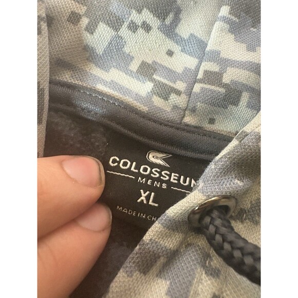 LSU Tigers Hoodie Mens XL Gray Camo OHT Military Appreciation Pullover Colosseum - Picture 5 of 6